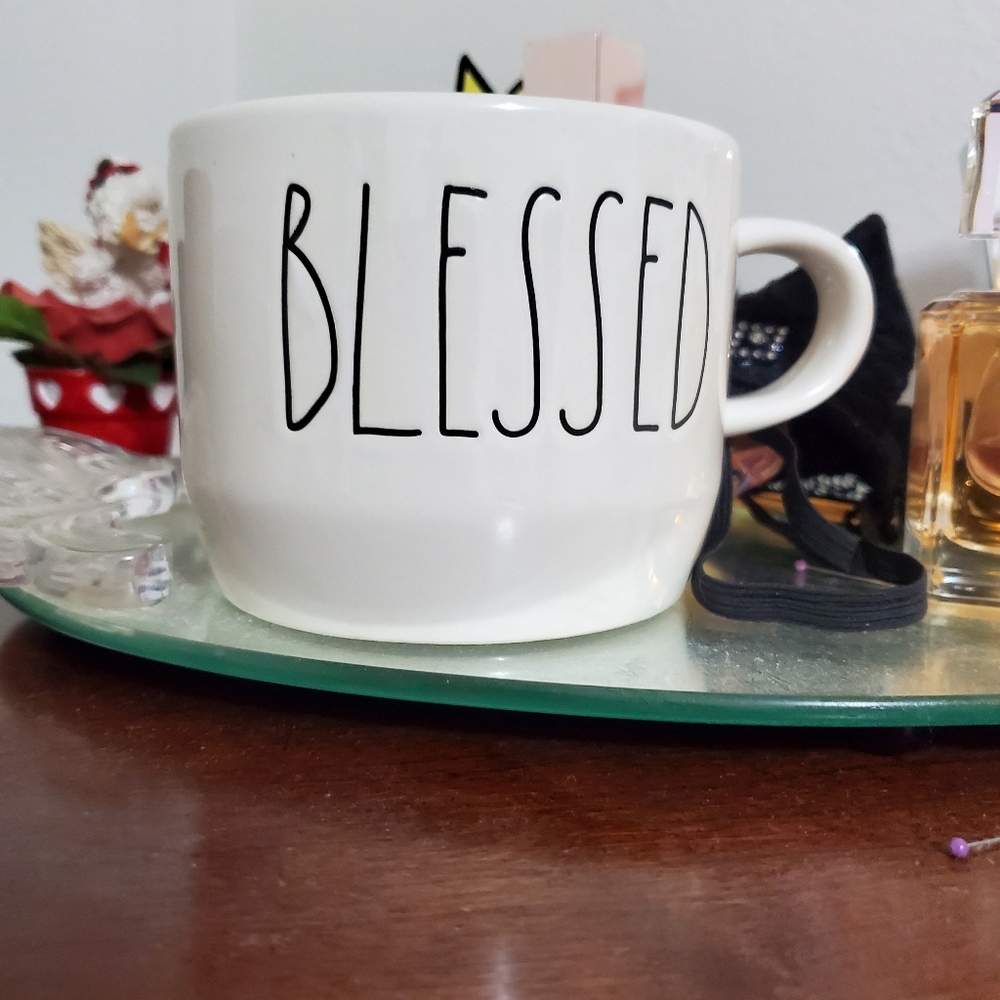 Rae Dunn "BLESSED" Soup Mug NWT